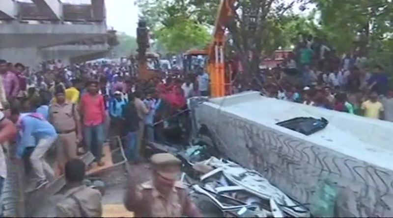 Varanasi flyover collapse: 2 project managers, engineers suspended