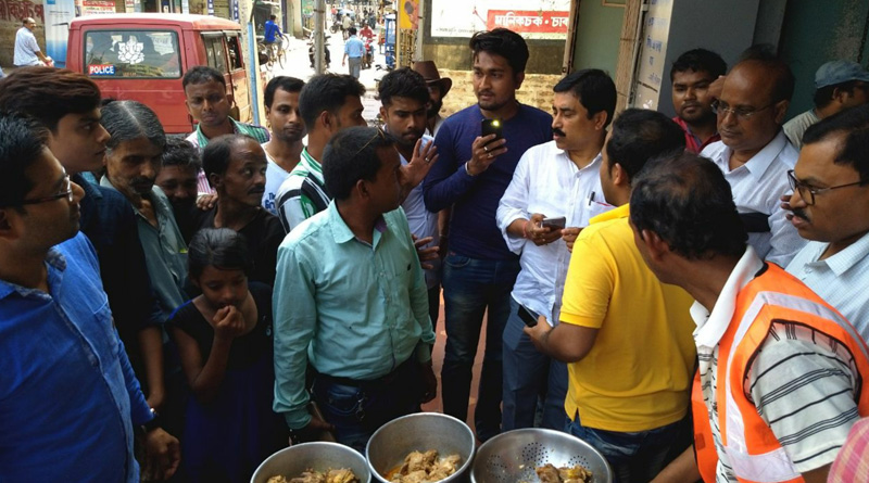 Bongaon Municipality runs the search operation in search of rotten meat