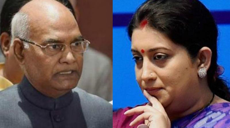 National Film awardees stands against Smriti Irani