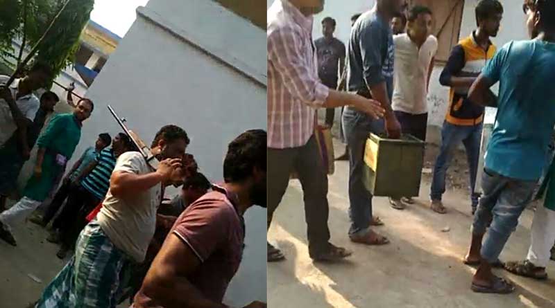 WB panchayat polls 2018:  Armed goons snatch ballot box in Ratua