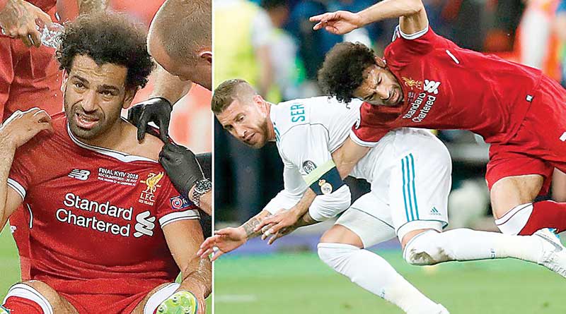 Egyptian footballer Mohamed Salah flies to Spain for treatment