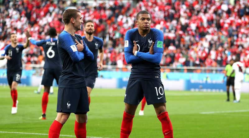 Africa celebrate France victory against Belgium in Football World Cup