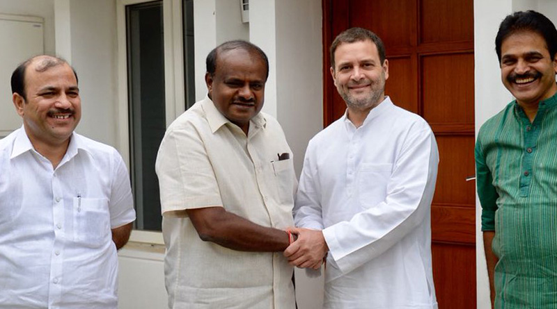 Kumaraswamy meets Rahul Gandhi to patch JDS-Congress fissure
