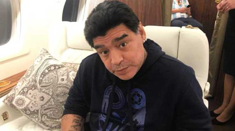 Diego Maradona was admitted to hospital Monday for medical checks |Sangbad Pratidin