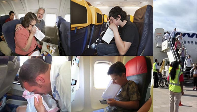 plane emergency landing over one passenger unbearable body odour