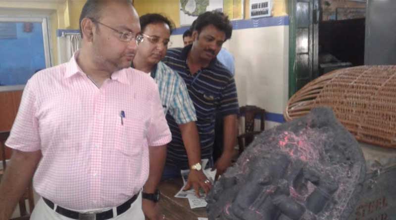 Antic Ganesh sculpture recovered from Burdwan University campass