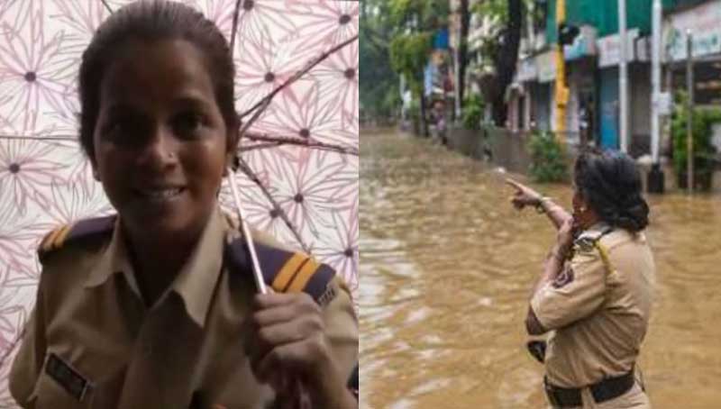 Lady constable turns savior in drowned Mumbai