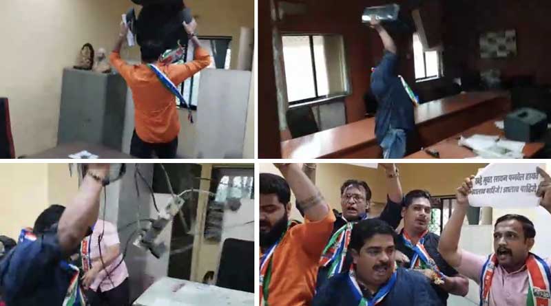Death trap potholes, MNS workers vandalise Mumbai PWD offices