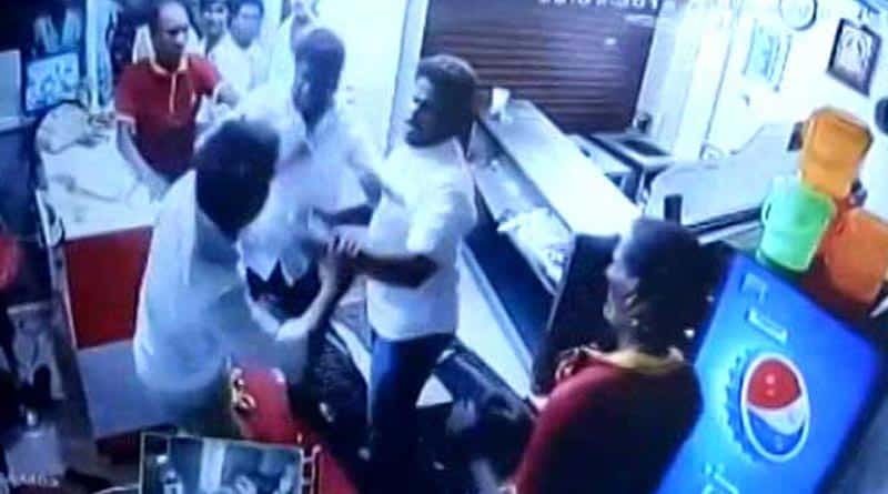 DMK leaders beat up restaurant staff