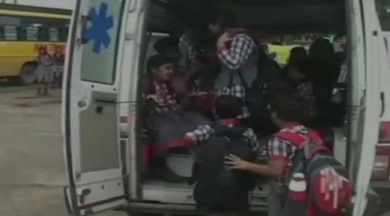 Ambulance used as school bus to ferry children in Chhattisgarh's Manendragarh 