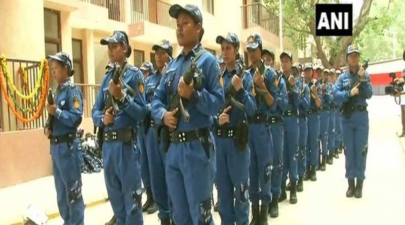 India's first all-woman Special Weapons and Tactics (SWAT) team for anti terrorist operations.