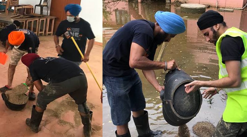 Sikh volunteers clean up Kerala church for prayer
