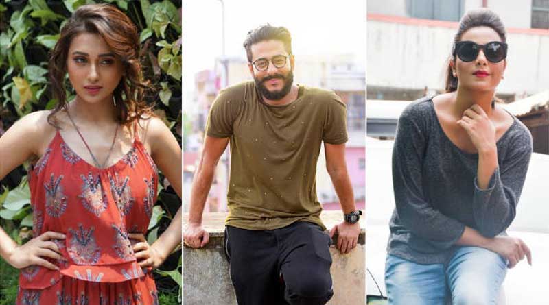 Kolkata: Raj, Mimi and Subhashree spotted together in shooting