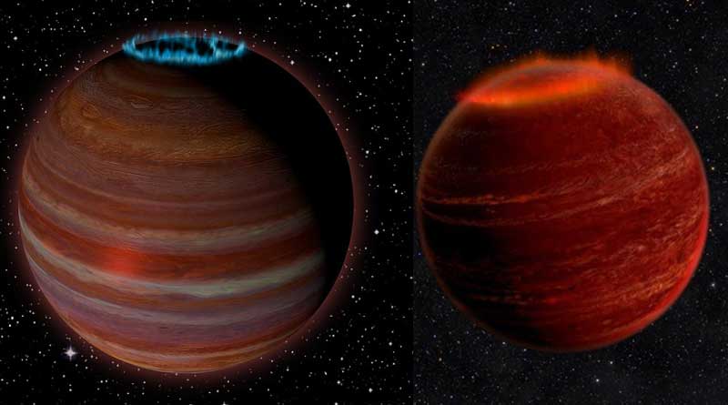 planet crowned with a glowing aurora found wandering the galaxy, spotted using radio signals