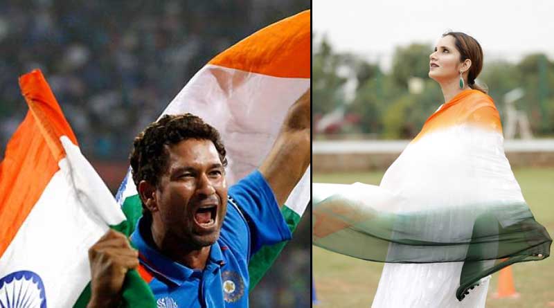Indian players celebrate Independence Day 2018