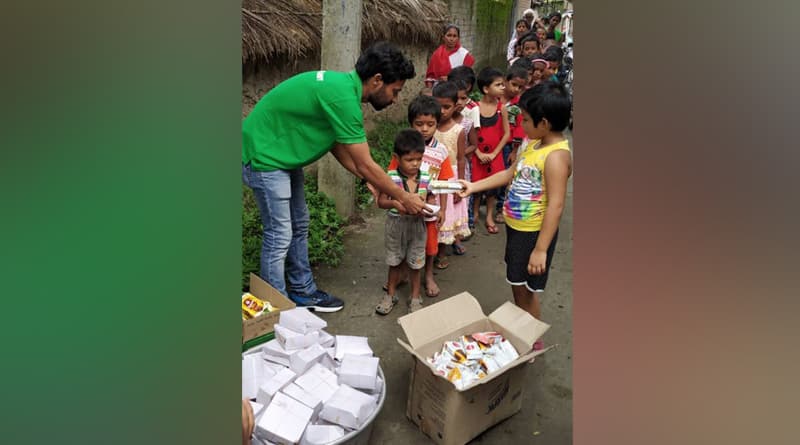Sunderbans ‘Robinhood Bahini’ celebrates Independence Day with street children