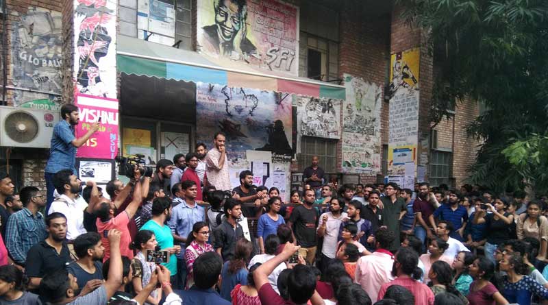 Left wings win JNU, defeat ABVP