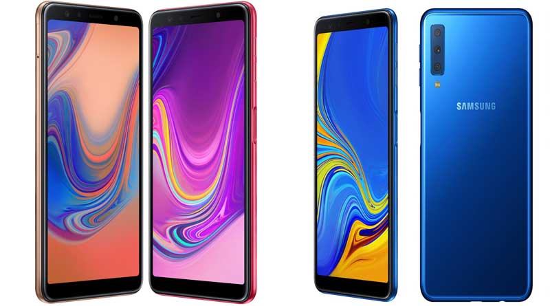 Samsung Galaxy A7 (2018) has triple rear cameras 