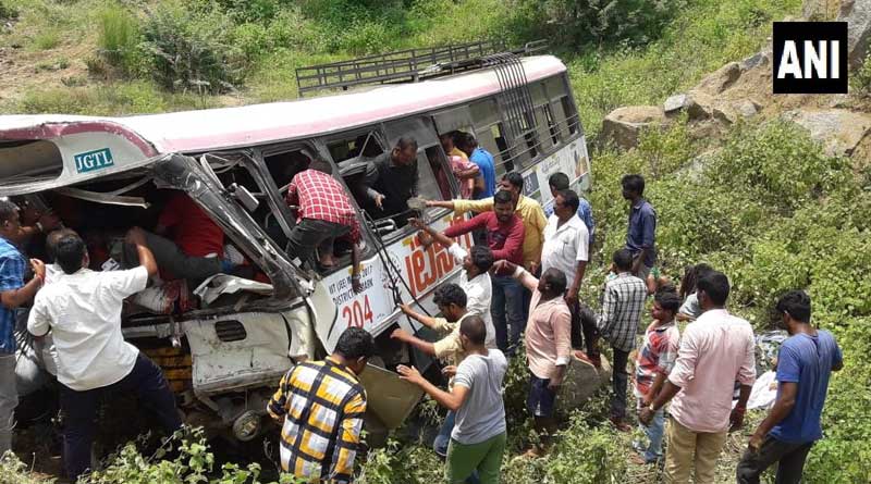 45 Including Six Children killed In Telangana bus accident