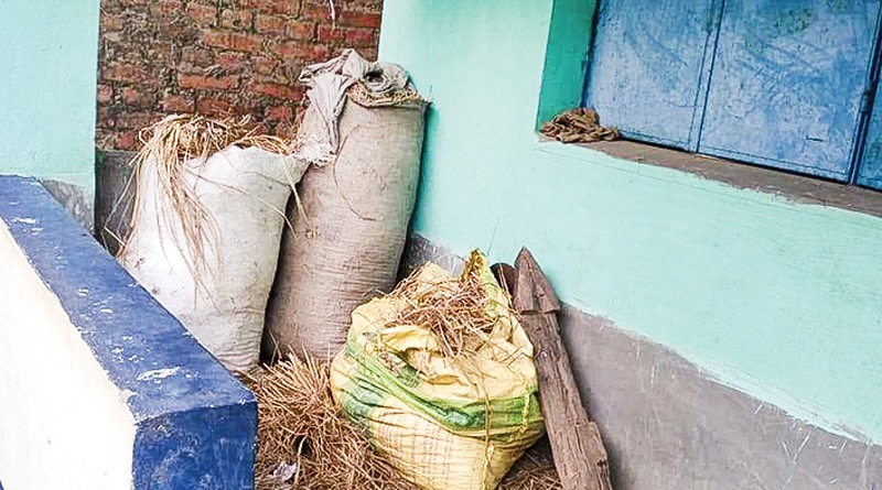 East Burdwan: Anganwari center loaded by cow food in Galsi