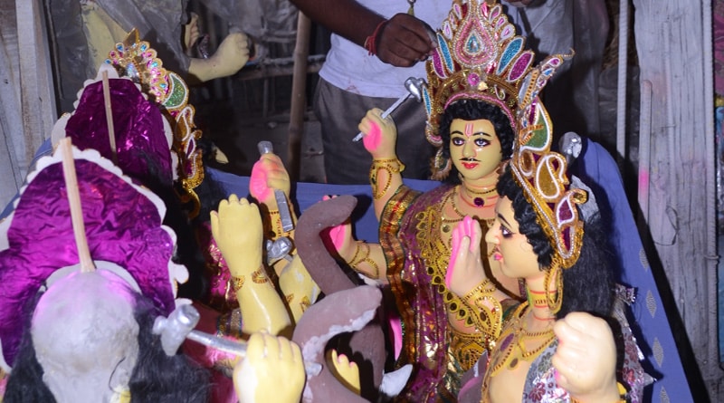 Unsold 'Biswakarma' ldols are converted to 'Kartika' in Siliguri