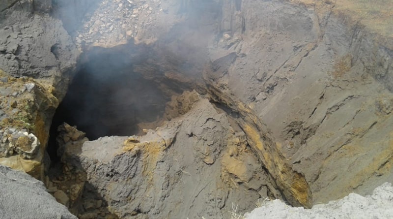 Massive landslide in Jamuria coal mine