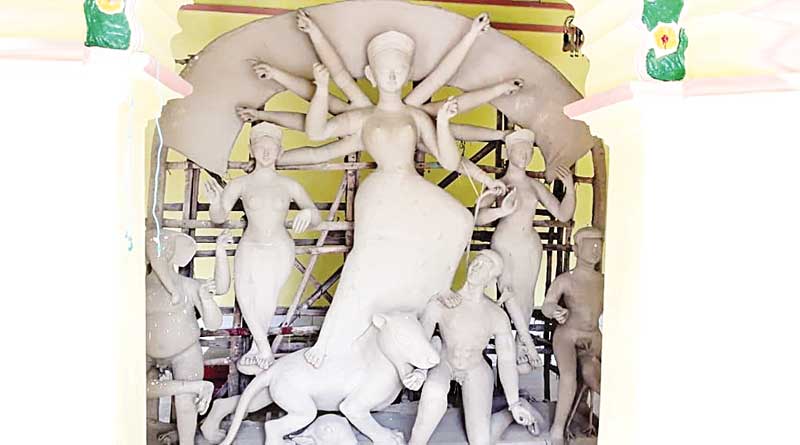 Not lion, goddess Durga rides Narasimha in this Puja