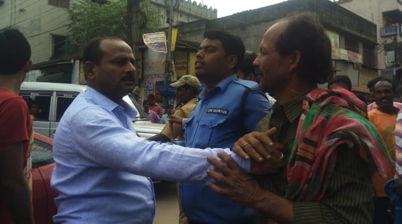 Woman protests eve-teaser in Katwa