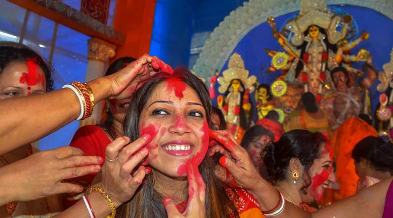 City celebrates Vijaya Dashami with traditional ‘Sindoor Khela’