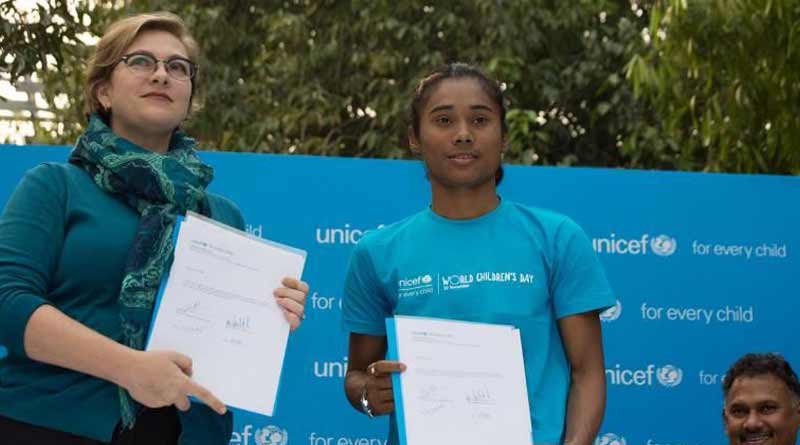 UNICEF acknowledges Hima Das