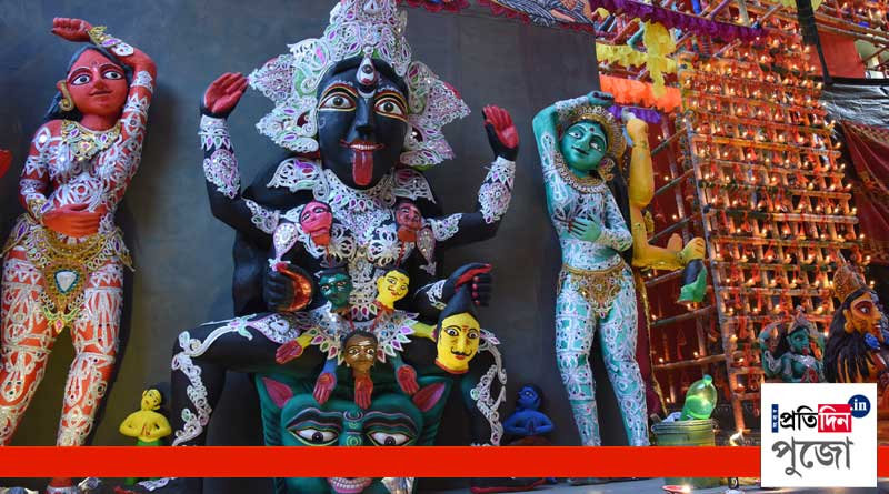 Girish Park 5 Star sporting Club Kali Puja preparation