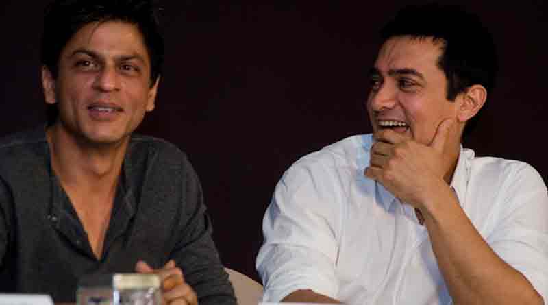 SRK and Aamir at Isha's pre-wedding function