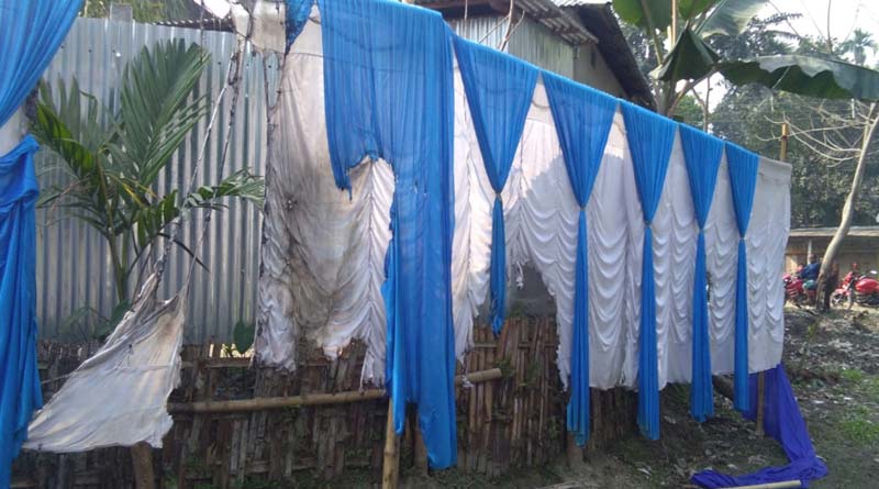 TMC's stage set on fire