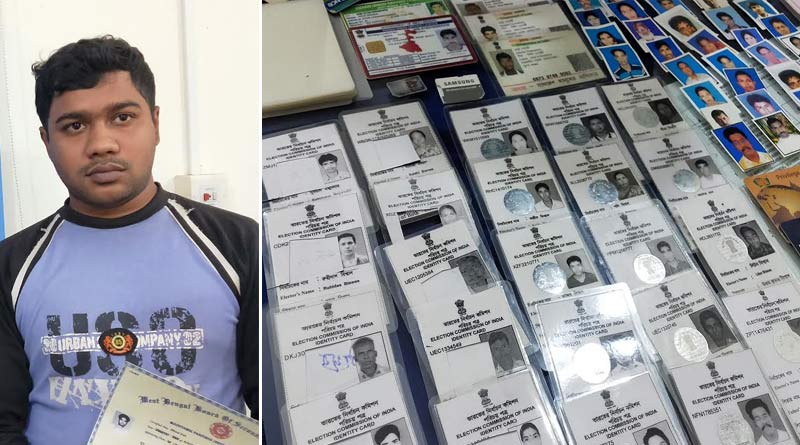 police arrest youth for making fake voter cards at bongaon