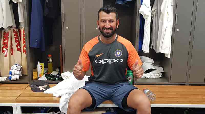 kolkata police tributes Pujara's century
