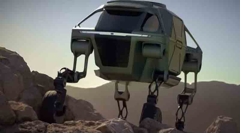 Model of Hyundai's new walking car