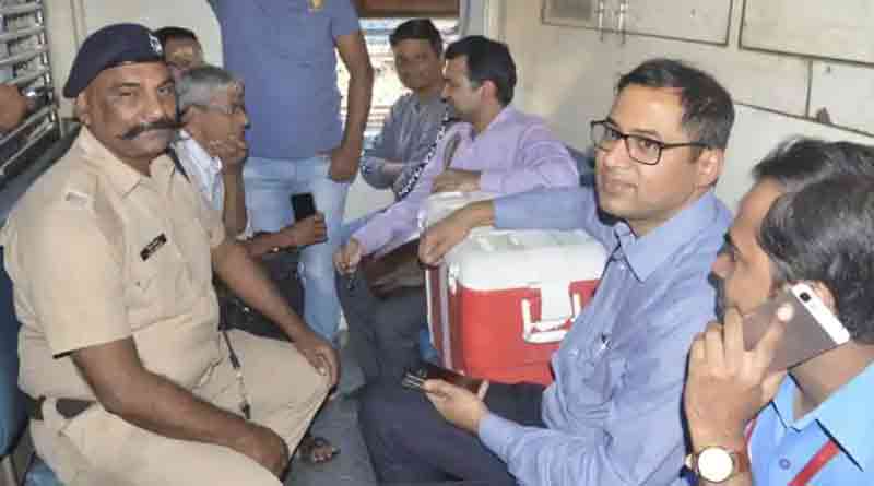 Tranplantable liver reached through local train