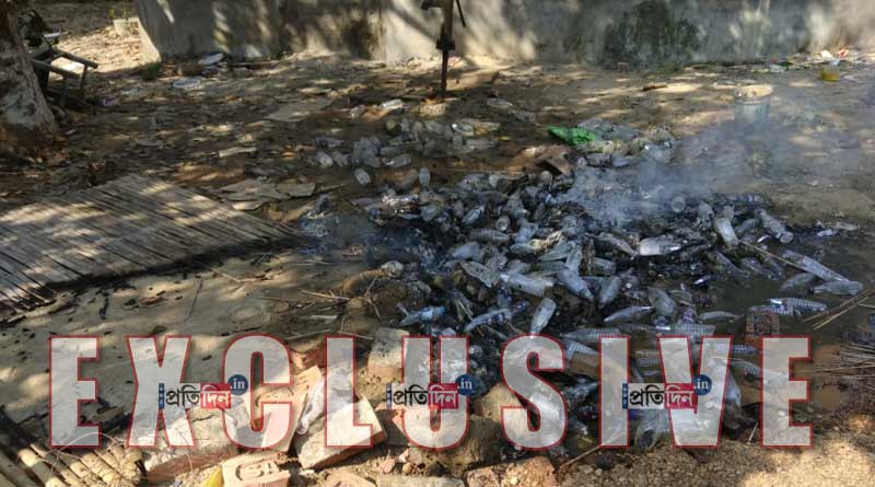 Women vandalize Government permitted liquor shop in Tehatta