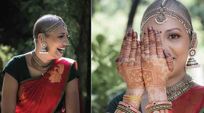 Viral bridal photo shoot of a cancer survivor