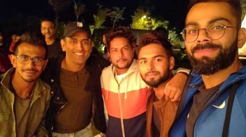 MS Dhoni smashing sixes in net practice