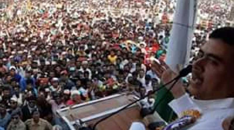 Suvendu Adhikary's rally at the same place in Chanchol, where Rahul Gandhi did