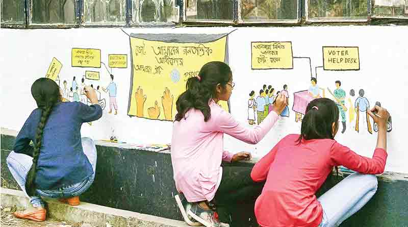 Students campaign for free and fair election