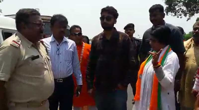 Bharati Ghosh threatened Police Official at keshpur
