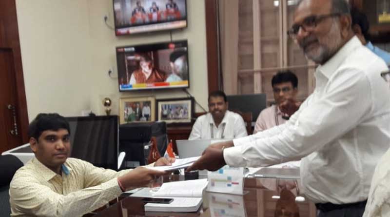 Bikash Ranjan files nomination