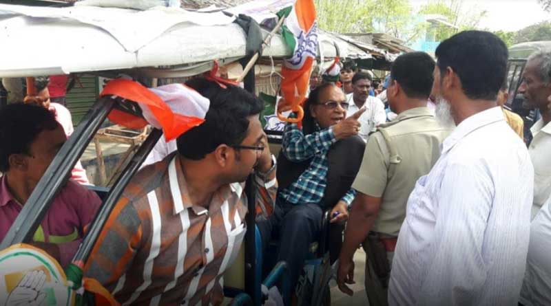 Congress Leader Abu Hasem Khan Chowdhury looses his control