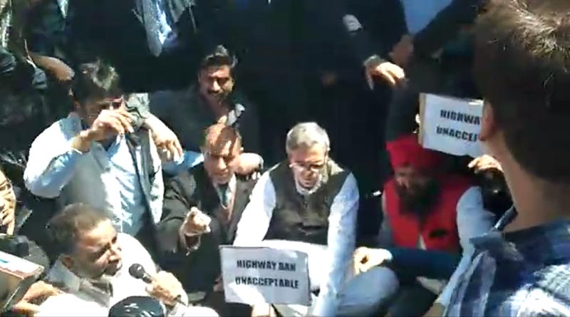 NC leader Omar Abdullah blocked army convoy at National Highway