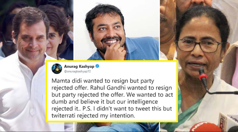 Anurag Kashyap takes a dig on Rahul and Mamata