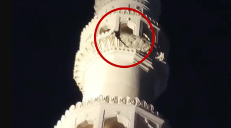 Unseasonal rains damage Hyderabad's iconic Charminar