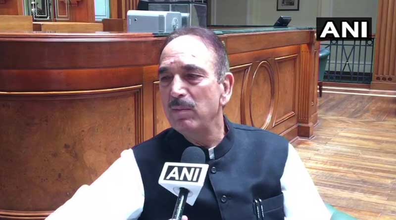 Terror outfit linked to Lashkar threatened Ghulam Nabi Azad। Sangbad Pratidin