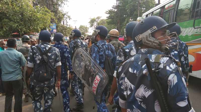 heavy bombing in Bhatpara on Madan Mitra's convoy